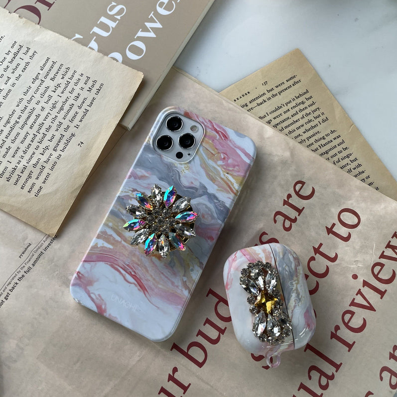 ピンクオーシャンスマホケース+スマートトック