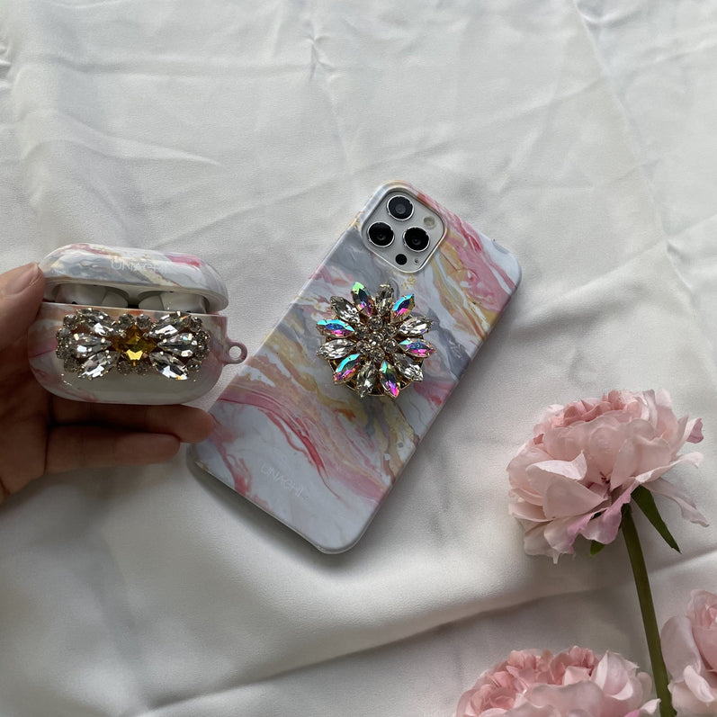 ピンクオーシャンスマホケース+スマートトック