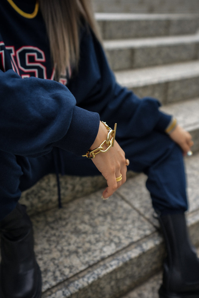 Big Chain Bracelet 【Gold】