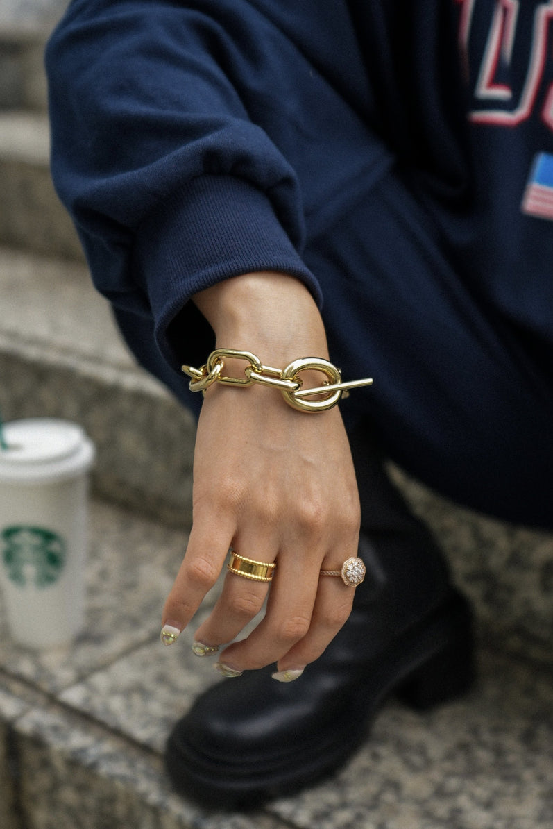 Big Chain Bracelet 【Gold】
